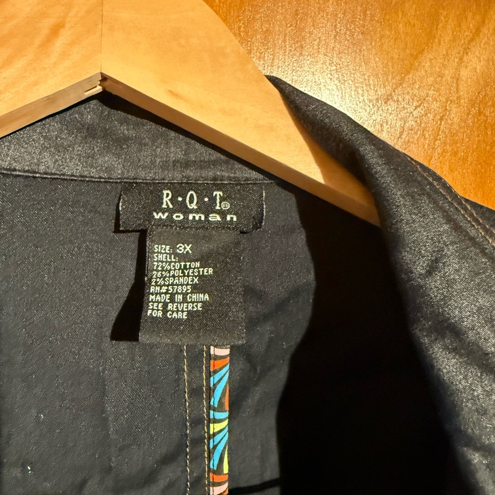 Plus Sizeblack Jacket And Pants Set - image 2